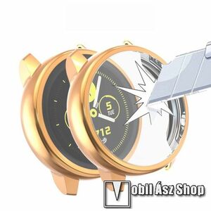 Okosóra szilikontok - A teljes előlapot védi, 360 fokos védelem! - PEZSGŐ - SAMSUNG SM-R500 Galaxy Watch Active kép