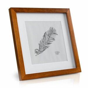 Casa Chic Bristol, képkeret, üveg, 25 x 25 cm, paszpartu, valódi fa kép