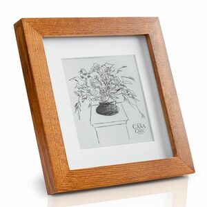 Casa Chic Bristol, képkeret, üveg, 15 x 15 cm, paszpartu, valódi fa kép
