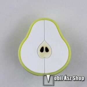 Adatátvitel adatkábel / USB töltő védő szilikon - 1db - KÖRTE MINTÁS kép