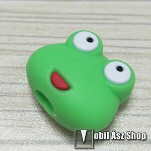 Adatátvitel adatkábel / USB töltő védő szilikon - 1db - BÉKA MINTÁS kép