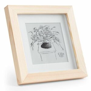 Casa Chic York, képkeret, négyzet alakú, 15 x 15 cm-es fényképek, paszpartu, üveg kép