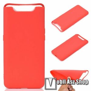 Szilikon védő tok / hátlap - MATT - PIROS - SAMSUNG SM-A805F Galaxy A80 / SAMSUNG SM-A905F Galaxy A90 kép