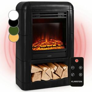 Klarstein Dukono, elektromos kandalló, 1800 W, LED láng, fűtőtest, időzítő, fatároló rész kép