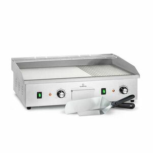 Klarstein Grillmeile 4400, elektromos grill, 2 x 2200 W, rozsdamentes acél grill lap kép