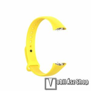 Okosóra pót szíj - szilikon - SAMSUNG SM-R370 Galaxy Fit - SÁRGA kép