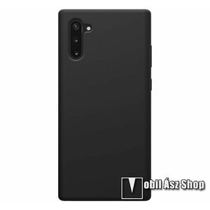 NILLKIN Flex Pure szilikon védő tok / hátlap - selymes tapintású, mikroszálas szövettel bevont belsővel - FEKETE - SAMSUNG Galaxy Note10 5G (SM-N971U) - GYÁRI kép