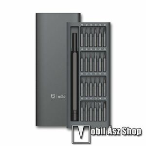 XIAOMI Mijia Wiha 24 in 1 csavarhúzó-, szerszám készlet - Alumínium tárolódobozzal, 168 x 67 x 17mm - GYÁRI kép