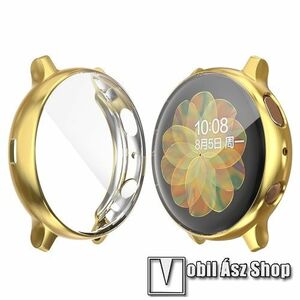 Okosóra szilikon védő tok / keret - ARANY - Szilikon előlapvédő is - SAMSUNG Galaxy Watch Active2 44mm kép