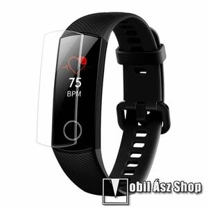 Honor Band 5, TPU okosóra képernyővédő fólia, 1db, Clear, törlőkendővel kép