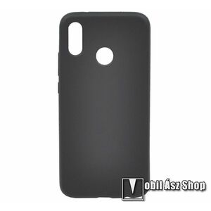 Szilikon védő tok / hátlap - MATT FEKETE - HUAWEI P20 lite (2018) / HUAWEI Nova 3e kép