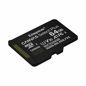 Kingston memóriakártya microsdxc 64gb canvas select plus gen3 100... kép