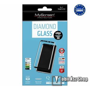 MYSCREEN DIAMOND GLASS EDGE előlap védő karcálló edzett üveg - FEKETE - 9H, 0.33 mm, 2.5D- A TELJES KIJELZŐT VÉDI! - SAMSUNG Galaxy S20 Ultra (SM-G988F) / SAMSUNG Galaxy S20 Ultra 5G (SM-G988) - GYÁRI kép
