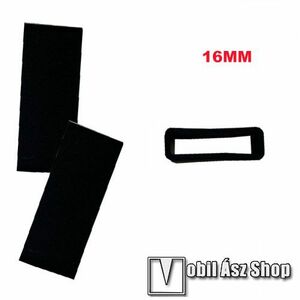 Okosóra szíj bújtató - 1db, szilikon, 16mm széles szíjakhoz, A feltüntetett méret a bujtató belső szélességét jelöli! - FEKETE kép