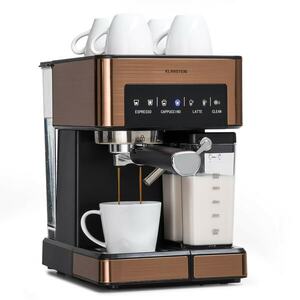 Klarstein Arabica Comfort, kávégép portaszűrővel, 1350 W, 20 bar, 1, 8 l, érintőképernyő kép
