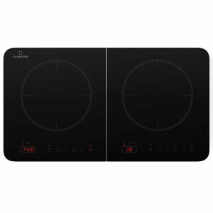 Klarstein Cookio, dupla indukciós főzőlap, 3500 W, időzítő, üvegkerámia kép