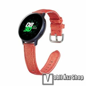 Okosóra szíj - PIROS - PU bőr, 22mm széles - SAMSUNG Galaxy Watch 46mm / HUAWEI Watch GT 2e / Watch GT 2 46mm / SAMSUNG Gear S3 Frontier kép
