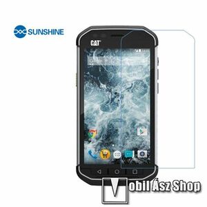 SUNSHINE Hydrogel TPU képernyővédő fólia - Ultra Clear, ÖNREGENERÁLÓ! - 1db, a teljes képernyőt védi - CAT S40 - GYÁRI kép