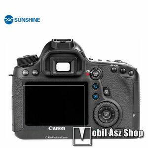 SUNSHINE Hydrogel TPU kamera, fényképező védőfólia - Ultra Clear, ÖNREGENERÁLÓ! - 1db, a kijelzőt védi - Canon EOS 6D - GYÁRI kép
