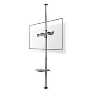 Nedis TVSM5750BK Televízió konzol 177, 8 cm (70") Fekete, Ezüst kép