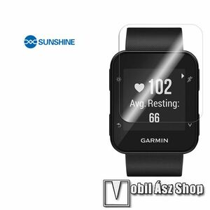Garmin Forerunner 30, 35, 35 HR, Sunshine Hydrogel TPU okosóra képernyővédő fólia, Ultra Clear, Önregeneráló!, 1db kép