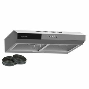 Klarstein Contempo 60, páraelszívó, 60 cm, szekrény alatti, 200 m³/ó, LED, akril, rozsdamentes acél kép