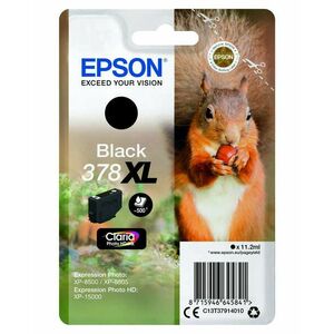 Epson T3791 Tintapatron Black 11, 2ml No.378XL, C13T37914010 kép