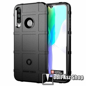 OTT! RUGGED SHIELD szilikon védő tok / hátlap - matt, ERŐS VÉDELEM - FEKETE - HUAWEI Y6p kép