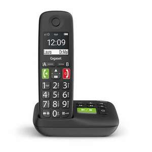 Gigaset eco dect telefon e290a fekete, üzenetrögzítő S30852-H2921-S201 kép