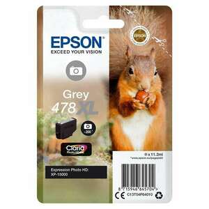 Epson T04F6 Tintapatron Grey 11, 2ml No.478XL, C13T04F64010 kép