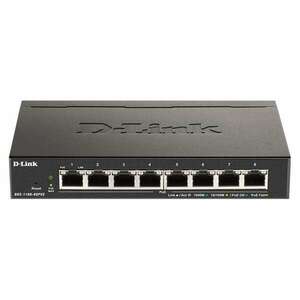 D-Link DGS-1100-08PV2/E Switch 8x1000Mbps (8xPOE) Fémházas Asztal... kép