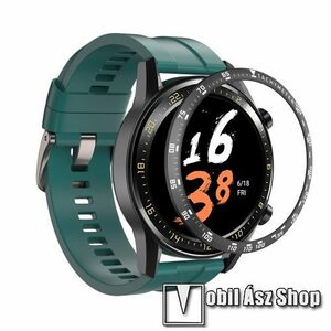 Okosóra lünetta védő alumínium - a másodpercmutató segítségével a tachymeter skáláról leolvashatod az óránkénti átlagsebességet - FEKETE - Xiaomi Amazfit GTR 47mm kép