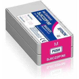 Epson SJIC22P(M) C3500 Tintapatron Magenta 32, 5ml , C33S020603 kép
