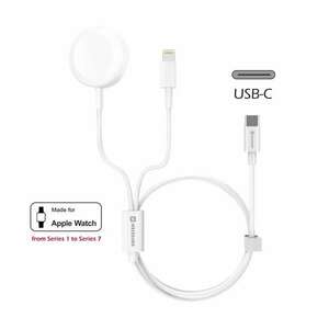 vezeték nélküli töltő 2in1 Apple Watch és iPhone, USB-C, 1, 2m kép
