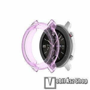Okosóra szilikontok - ÁTTETSZŐ LILA - Xiaomi Amazfit GTR 42mm kép