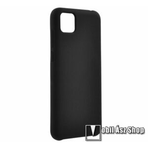 Szilikon védő tok / hátlap - MATT - FEKETE - HUAWEI Y5p / HONOR 9S kép