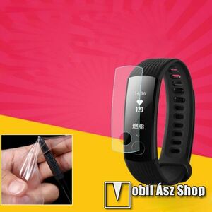 Honor Band 3, TPU okosóra képernyővédő fólia, 1db, Clear, törlőkendővel kép