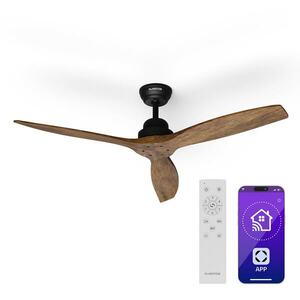 Klarstein Santa Elena Smart 52", Ø 132 cm mennyezeti ventilátor, 10260 m³/ó, valódi fa lapátok, 6 sebesség beállítás, távirányító kép