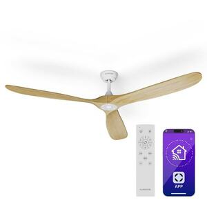 Klarstein Bahama Breeze Smart Mennyezeti ventilátor, masszív fa rotorlapátok, távirányító + vezérlés alkalmazás segítségével kép