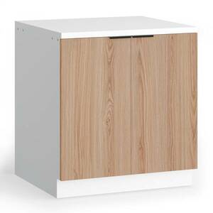 Blumfeldt WoodVista mosogató alatti szekrény, Robusztus, Soft-Close zsanérok, Alumínium fogantyúk kép