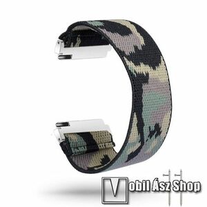 Okosóra szíj - szövet, sztreccses, 145mm hosszú, 22mm széles, 160mm-től 210mm-es méretű csuklóig ajánlott - MOZAIK MINTÁS - SAMSUNG Galaxy Watch 46mm / Watch GT2 46mm / Watch GT 2e / Gear S3 Frontier / Honor MagicWatch 2 46mm kép