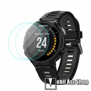 HAT PRINCE okosóra előlap védő karcálló edzett üveg - 2db - 0, 2 mm vékony, 9H, 2.15D, A képernyő sík részét védi - Garmin Forerunner 735 / 735XT kép