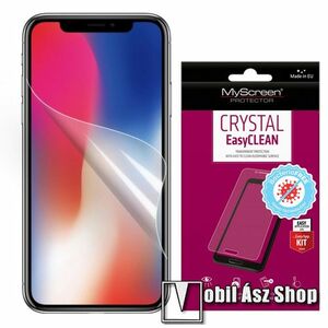 MYSCREEN CRYSTAL BacteriaFREE képernyővédő fólia - CRYSTAL - 1db, törlőkendővel, antibakteriális, A képernyő sík részét védi! - APPLE iPhone 11 / APPLE iPhone Xr - GYÁRI kép