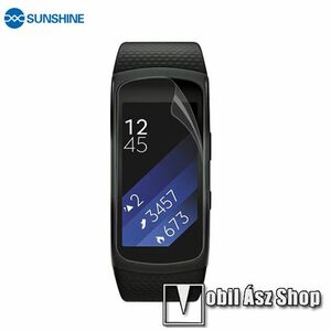 Samsung Gear Fit 2, Gear Fit 2 Pro, Sunshine Hydrogel TPU okosóra képernyővédő fólia, Ultra Clear, Önregeneráló!, 1db kép