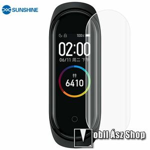 Xiaomi Mi Band 5, Amazfit Band 5, Sunshine Hydrogel TPU okosóra képernyővédő fólia, Ultra Clear, Önregeneráló!, 1db kép