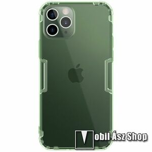 NILLKIN Nature szilikon védő tok / hátlap - ÁTTETSZŐ ZÖLD - erősített sarkok, ERŐS VÉDELEM! - APPLE iPhone 12 / APPLE iPhone 12 Pro - GYÁRI kép