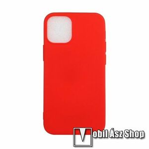Szilikon védő tok / hátlap - FLEXI - PIROS - APPLE iPhone 12 mini kép