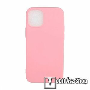 Szilikon védő tok / hátlap - FLEXI - RÓZSASZÍN - APPLE iPhone 12 mini kép