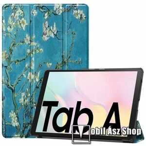 Notesz / mappa tok - VIRÁGZÓ FA MINTÁS - oldalra nyíló flip cover, TRIFOLD asztali tartó funkció, mágneses záródás, műanyag belső - SAMSUNG Galaxy Tab A7 10.4 (2020) (SM-T500/T505) / (2022) (SM-T509) kép