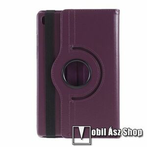 Notesz tok/ mappa tok - LILA - gumis záródás, asztali tartó funkcióval, 360°-ban elforgatható, műanyag belső - SAMSUNG Galaxy Tab A7 10.4 (2020) (SM-T500/T505) / (2022) (SM-T509) kép